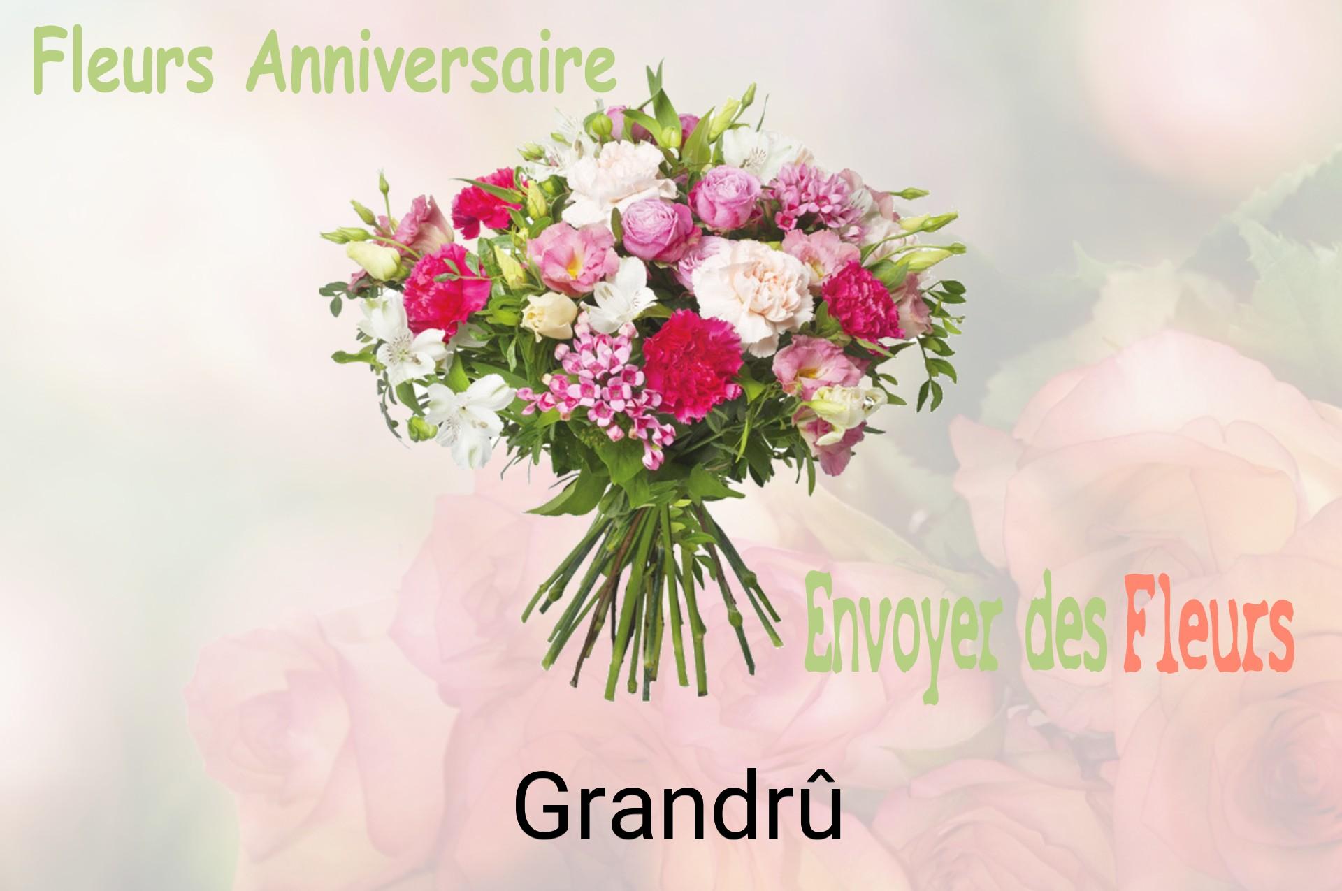 Bouquet de fleurs d’anniversaire livré à Grandrû