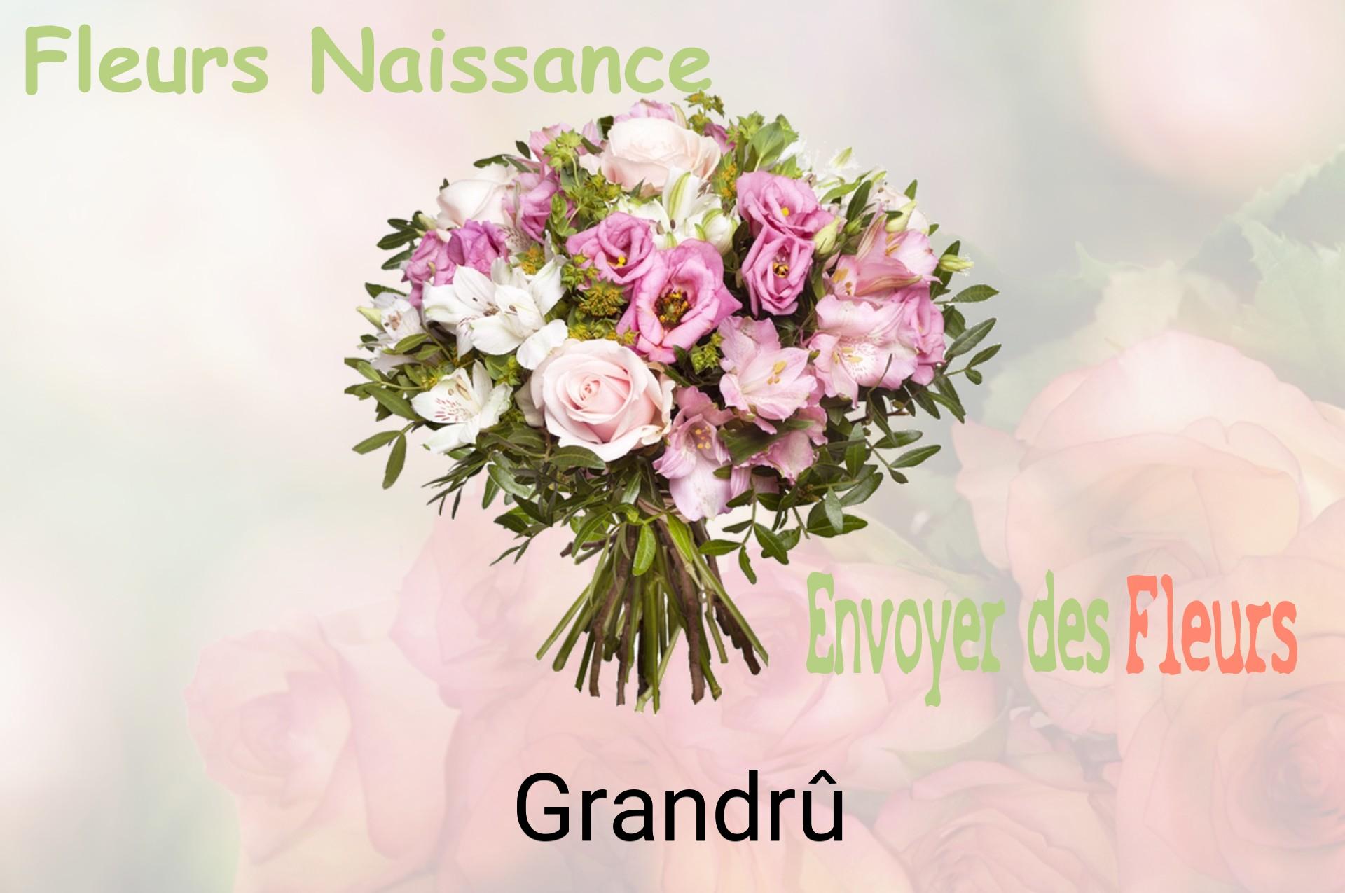 Bouquet de fleurs de naissance livré à Grandrû